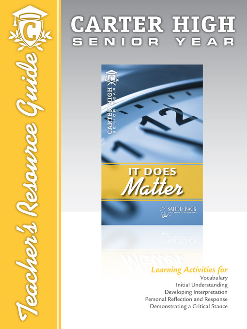 Title details for It Does Matter by Saddleback Educational Publishing - Available
